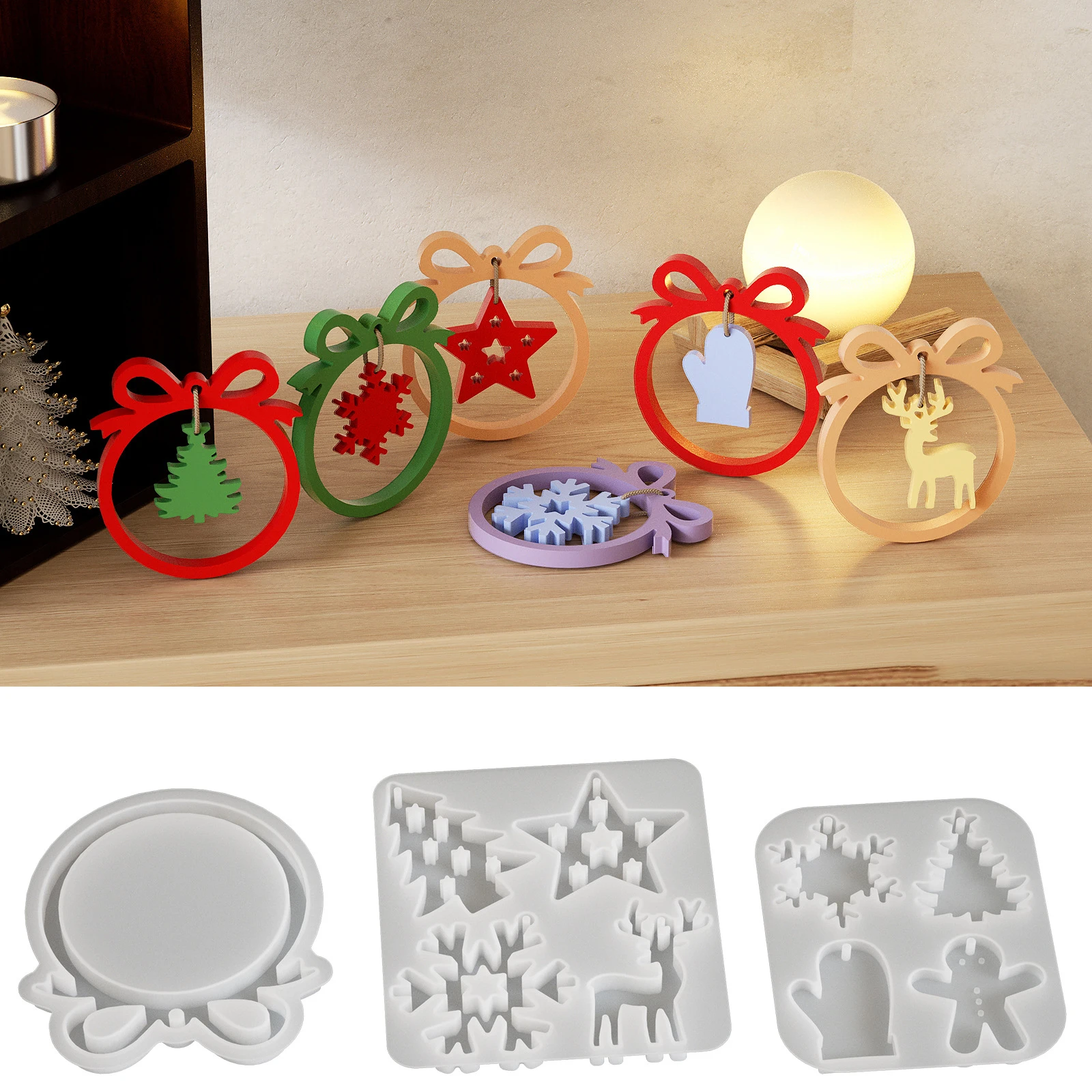 Kerstserie hanger siliconen ma - Jewelry Making Gloves recensie en prijs