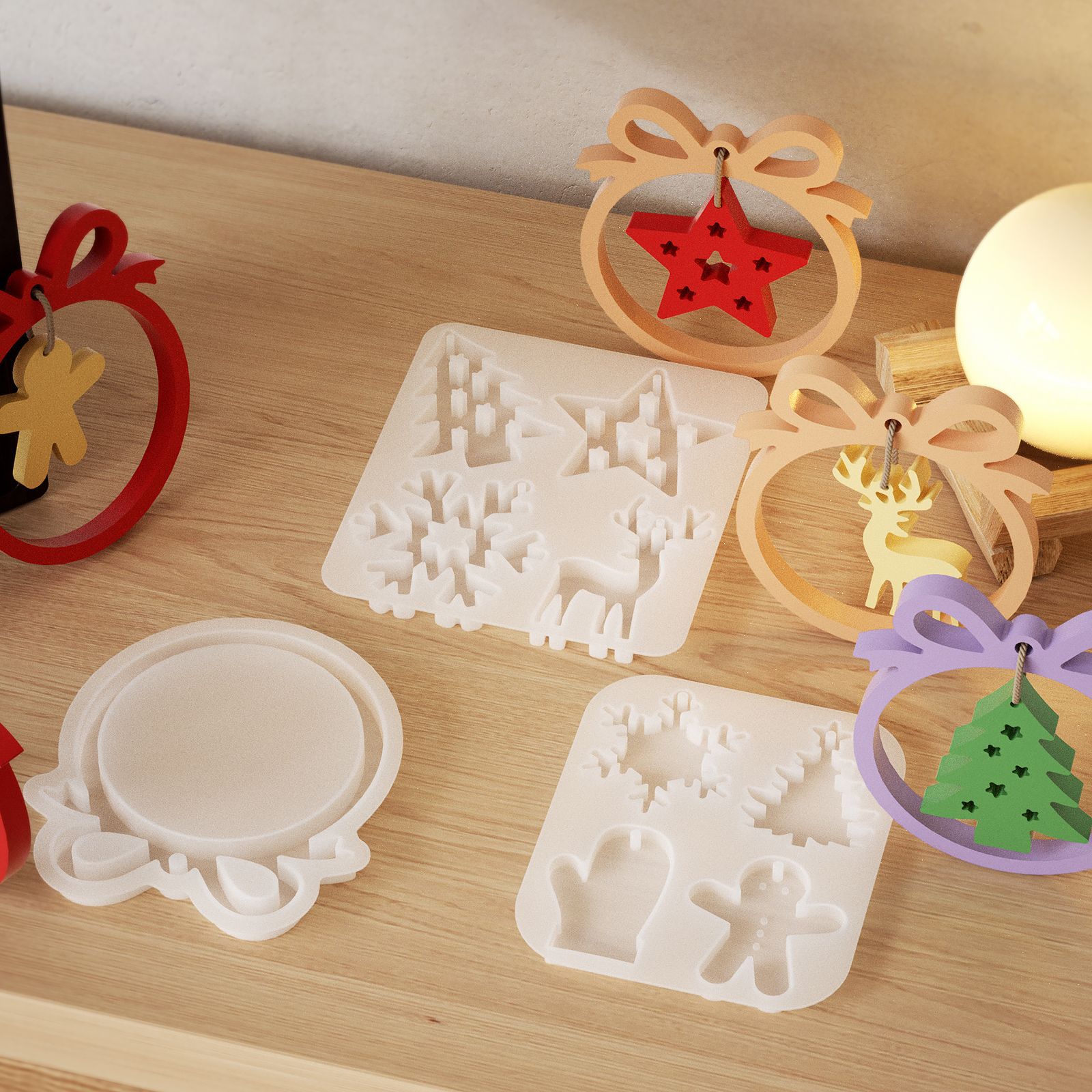 Kerstserie hanger siliconen ma - Jewelry Making Gloves recensie en prijs