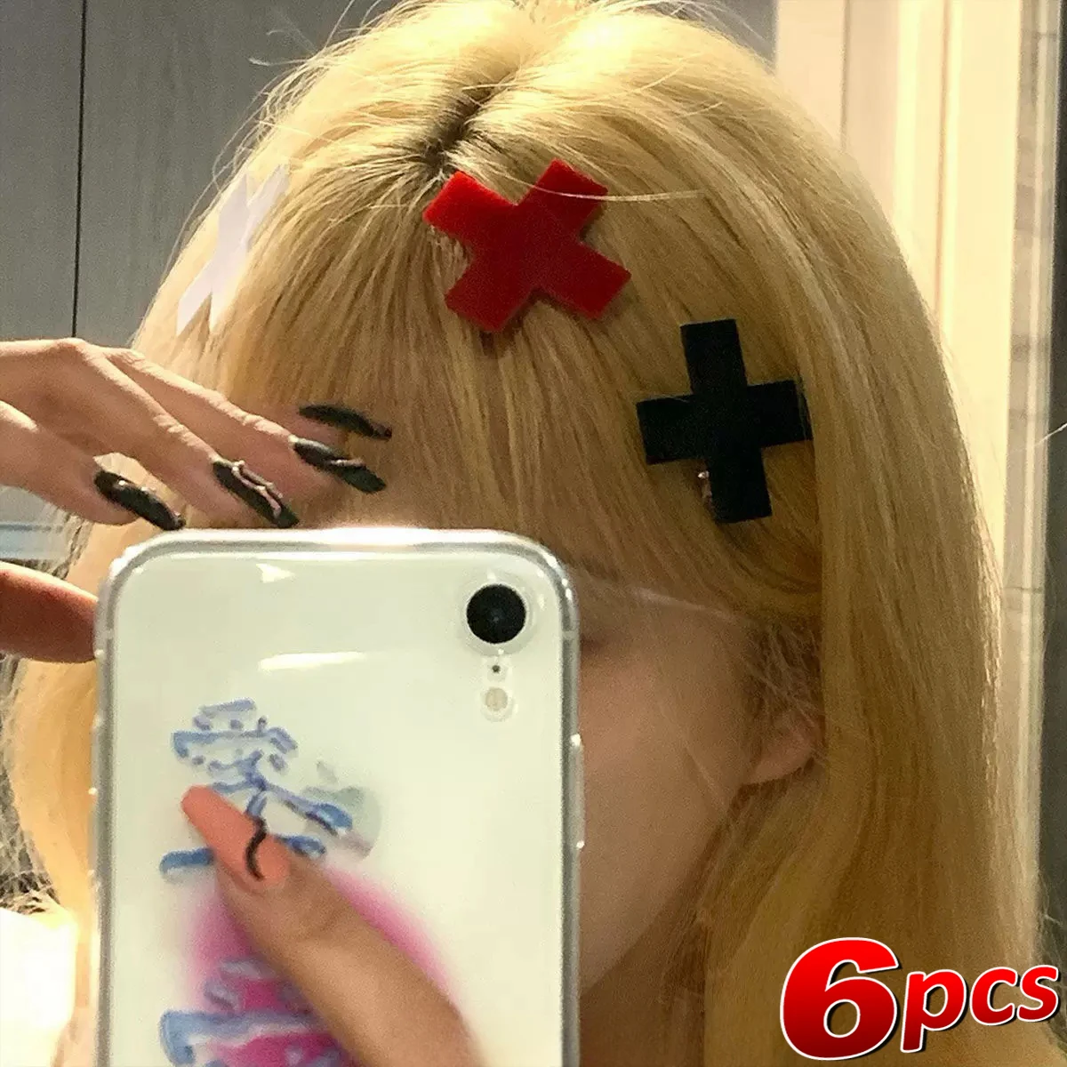 Y 2K Rood Kruis Haarclip Punk  - Jewelry Making For Adults recensie en prijs